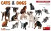 画像1: ミニアート[MA38110]1/35 猫12匹＆犬6匹セット (1)