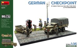 画像1: ミニアート[MA36075]1/35 ドイツ軍検問所 3t 貨物トラック 3.6-36S ＆ Kfz.1 タイプ 170VK w/野戦憲兵隊 ビッグセット