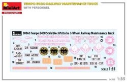 画像7: ミニアート[MA38063]1/35 Tempo E400 鉄道保守トラック(フィギュア4体入)