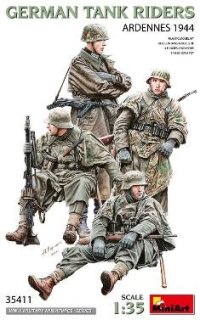 ミニアート[MA35411]1/35 ドイツ 戦車同乗兵フィギュア４体入
