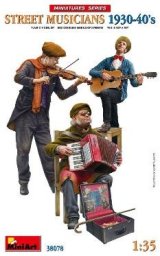 ミニアート[MA38078]1/35 ストリートミュージシャン 1930-40年代　フィギュア3体入
