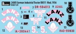 画像5: ミニアート[MA24005]1/24 ドイツ 産業用トラクターD8511 MOD.1936年