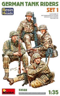 画像1: ミニアート[MA53022]1/35 ドイツ戦車乗りセット1.頭部レジン製