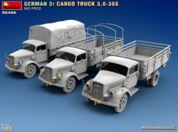 画像4: ミニアート[MA35456]1/35 ドイツ　3tカーゴトラック 3,6-36S 中期型