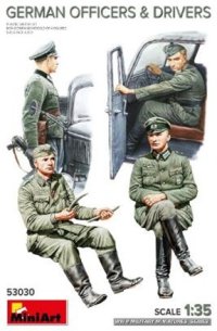 ミニアート[MA53030]1/35 ドイツ軍将校と運転手　フィギュア4体入