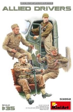 画像1: ミニアート[MA53052]1/35 連合軍ドライバー　フィギュア4体入