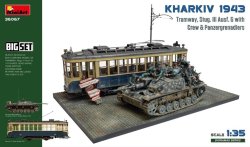 画像1: ミニアート[MA36067]1/35 ハリコフ 1943: 路面電車＆三号突撃砲G型w/クルー【ビッグセット】