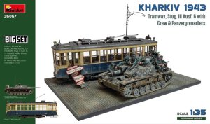 画像1: ミニアート[MA36067]1/35 ハリコフ 1943: 路面電車＆三号突撃砲G型w/クルー【ビッグセット】 (1)