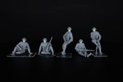 画像3: ミニアート[MA35496]1/35 イギリス戦車跨乗兵(西ヨーロッパ) 頭部レジン製