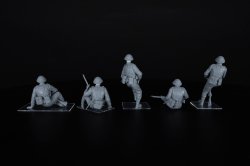 画像5: ミニアート[MA35496]1/35 イギリス戦車跨乗兵(西ヨーロッパ) 頭部レジン製