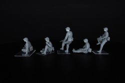 画像6: ミニアート[MA35496]1/35 イギリス戦車跨乗兵(西ヨーロッパ) 頭部レジン製