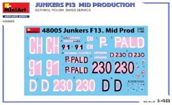 画像5: ミニアート[MA48005]1/48 ユンカースF13 中期生産型 ドイツ、ポーランド、スイス