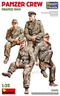 画像1: ミニアート[MA53015]1/35 フランス 戦車クルー 1944年 頭部レジン製