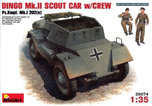 画像1: ミニアート[MA35074]1/35　ディンゴ Mk.II 偵察用装甲車 w/クルー Pz.Kmpf. Mk.I 202(e) (1)