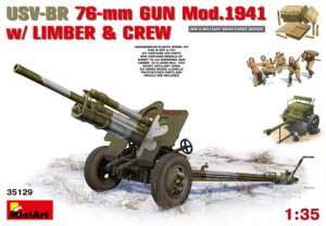 画像1: ミニアート[MA35129]1/35　USV-BR76mm砲Mod.1941 w/リンバー＆クルー (1)