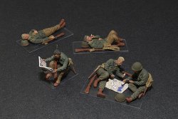 画像3: ミニアート[MA35200]1/35 アメリカ軍歩兵（休息中）５体入