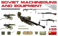 ミニアート[MA35255]1/35 ソビエト軍機関銃＆装備品