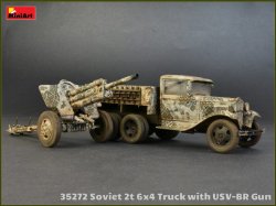 画像2: ミニアート[MA35272]1/35 ソビエト2Ｔ6ｘ4トラック＆76ミリUSV-BR砲