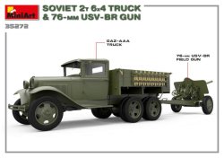 画像4: ミニアート[MA35272]1/35 ソビエト2Ｔ6ｘ4トラック＆76ミリUSV-BR砲