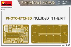画像8: ミニアート[MA35305]1/35 IV号戦車 H型Vomag社製. 中期型 (1943年7月) フルインテリア