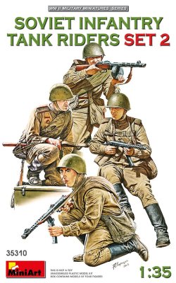 画像1: ミニアート[MA35310]1/35 ソビエト歩兵戦車乗員セット２（４体入）