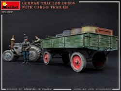 画像10: ミニアート[MA35317]1/35　ドイツトラクターD8506 貨物トレーラー付