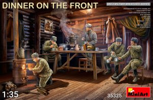 画像1: ミニアート[MA35325]1/35 前線で夕食を取る兵士５体入 (1)