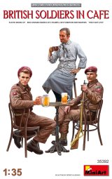 ミニアート[MA35392]1/35　カフェのイギリス兵 フィギュア3体入