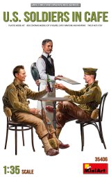ミニアート[MA35406]1/35 カフェの米兵　フィギュア3体入