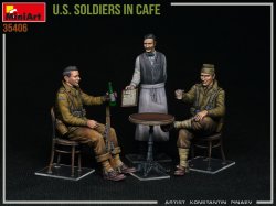 画像4: ミニアート[MA35406]1/35 カフェの米兵　フィギュア3体入
