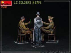 画像3: ミニアート[MA35406]1/35 カフェの米兵　フィギュア3体入