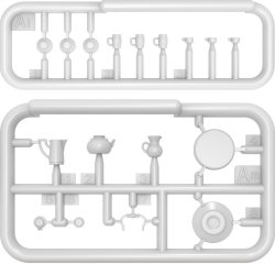 画像5: ミニアート[MA35559]1/35 家庭用陶磁器＆グラスセット【再販品】