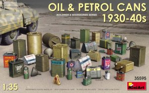 画像1: ミニアート[MA35595]1/35 油＆石油缶セット1930-40年代 (1)