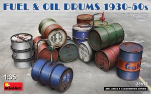画像1: ミニアート[MA35613]1/35　燃料＆ドラム缶1930-50Sセット (1)