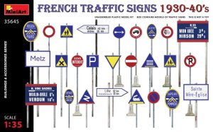 画像1: ミニアート[MA35645]1/35　道路標識　 フランス1930〜40年代 (1)