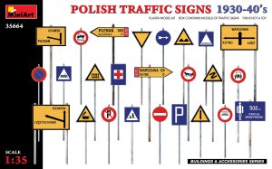 画像1: ミニアート[MA35664]1/35　ポーランド交通標識1930-40年代 (1)