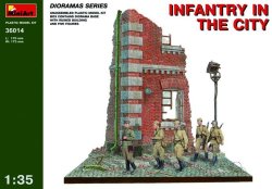 画像1: ミニアート[MA36014]ジオラマベース１４　（都市の建物とソビエト歩兵）