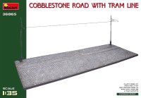 ミニアート[MA36065]1/35 石畳道路 路面電車線付