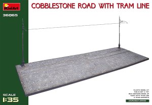 画像1: ミニアート[MA36065]1/35 石畳道路 路面電車線付 (1)