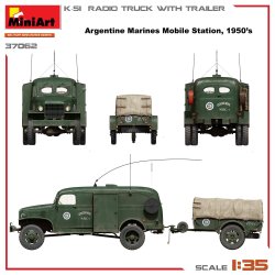 画像17: ミニアート[MA37062]1/35 K-51通信トラック トレーラー付