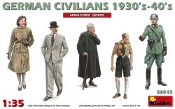 画像1: ミニアート[MA38015]1/35 ドイツ民間人フィギュア５体入（1930-40年代）