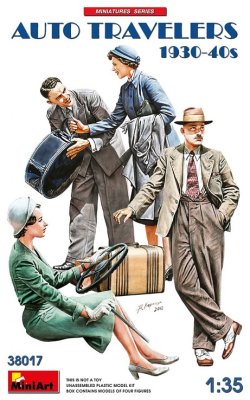 画像1: ミニアート[MA38017]1/35 自動車で旅行する民間人セット1930-40年代（４体入）