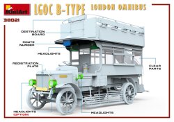 画像2: ミニアート[MA38021]1/35 ロンドン２階建てバスLGOC Bタイプ