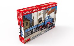 画像3: ミニアート[MA38023]1/35 ドイツトラックL1500S カーゴトレイラー付
