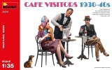 ミニアート[MA38058]1/35　カフェの客1930-40年代 フィギュア3体&犬1匹
