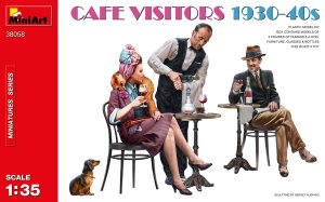 画像1: ミニアート[MA38058]1/35　カフェの客1930-40年代 フィギュア3体&犬1匹 (1)