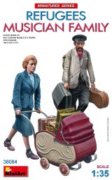 ミニアート[MA38084]1/35難民　ミュージシャンファミリー