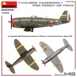 画像2: ミニアート[MA48015]1/48 P-47D-28RE サンダーボルト 自由フランス軍空軍 ベーシックキット