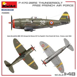 画像4: ミニアート[MA48015]1/48 P-47D-28RE サンダーボルト 自由フランス軍空軍 ベーシックキット