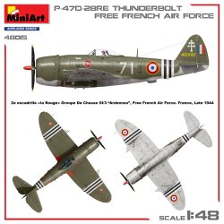 画像6: ミニアート[MA48015]1/48 P-47D-28RE サンダーボルト 自由フランス軍空軍 ベーシックキット